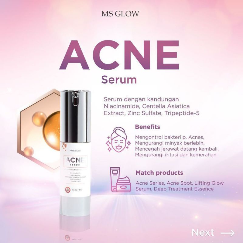 Ms Glow Serum Acne | Acne Serum Ms Glow | Serum Jerawat