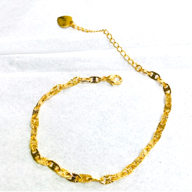Gelang wanita / gelang rante pecah kopi / gelang lapis emas / gelang replika emas / gelang