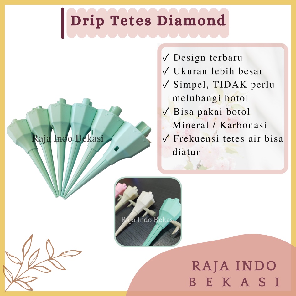 Drip Tetes Diamond Irigasi Tetes Otomatis Sistem Alat Irigasi Tetes Air Siram Drip Tetes Drip Botol