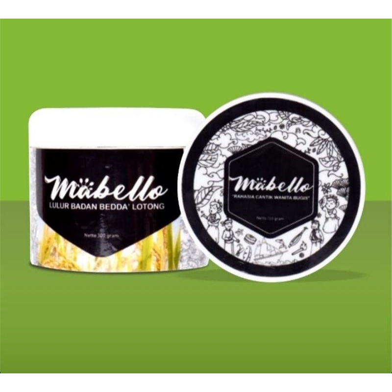 MABELLO BEDDA LOTONG ORIGINAL 99% Alami BPOM&Halal) /MABELLO INDONESIA/ LULUR HITAM /BEDAK LOTONG