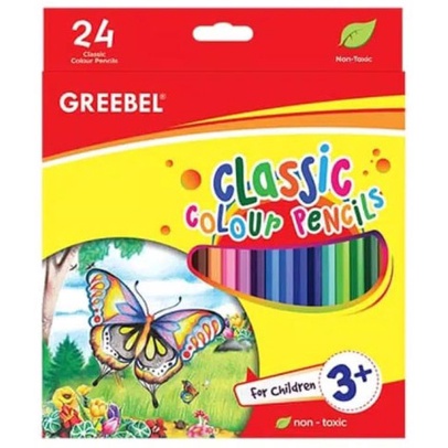 

PENSIL WARNA | COLOR PENCIL GREEBEL 24 WARNA CLASSIC PANJANG ( PROMO )