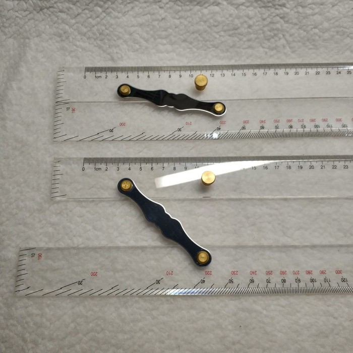Mistar Jajar Peta 450mm Navigation Parallel Ruler