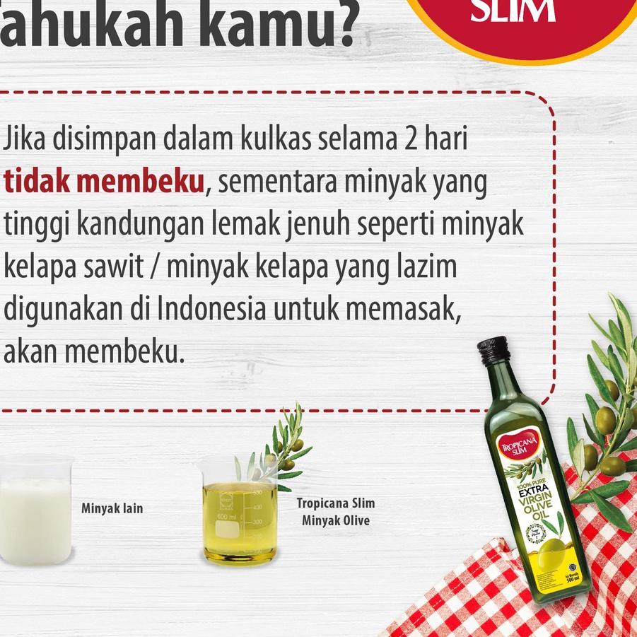 

Review PROMO TERBATAS - Tropicana Slim Extra Virgin Olive Oil 500 ml Expired Kurang dari 4 Bulan - 100% Pure Extra Virgin Olive Oil #alltrend