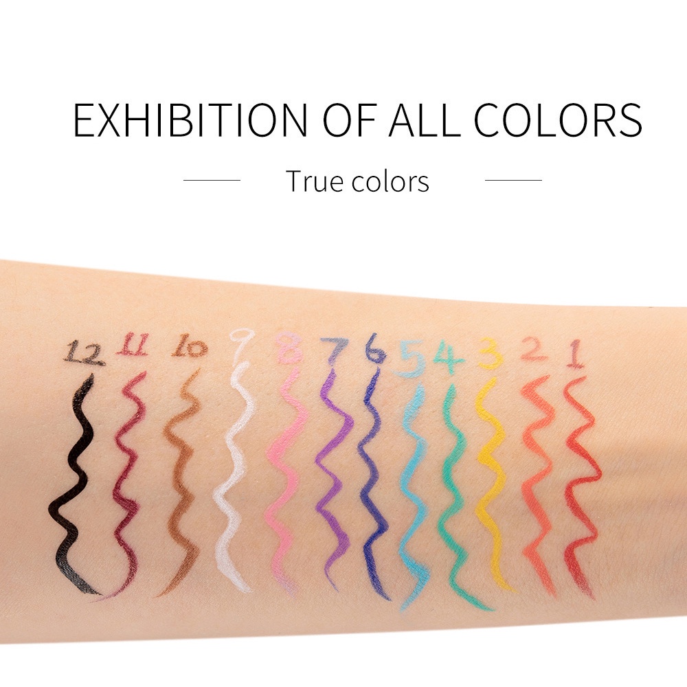 CSP087 - HANDAIYAN ALLPHV Rainbow Color Warna Eyeliner Spidol Waterproof Make Up