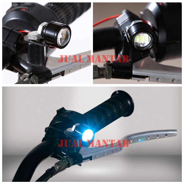 Lampu Stang l Plat Nomor Motor Dan Mobil LED Variasi Lampu Tambahan Eagle Eye Atau Mata Elang 01 Universal Murah