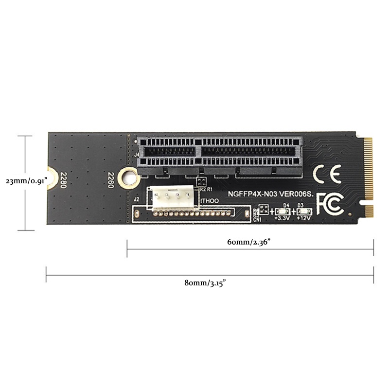 Btsg M2 NVME to PCIe X4 x1 Converter Dengan4 Pin/Kabel Untuk PCI Untuk Express x1 Ke