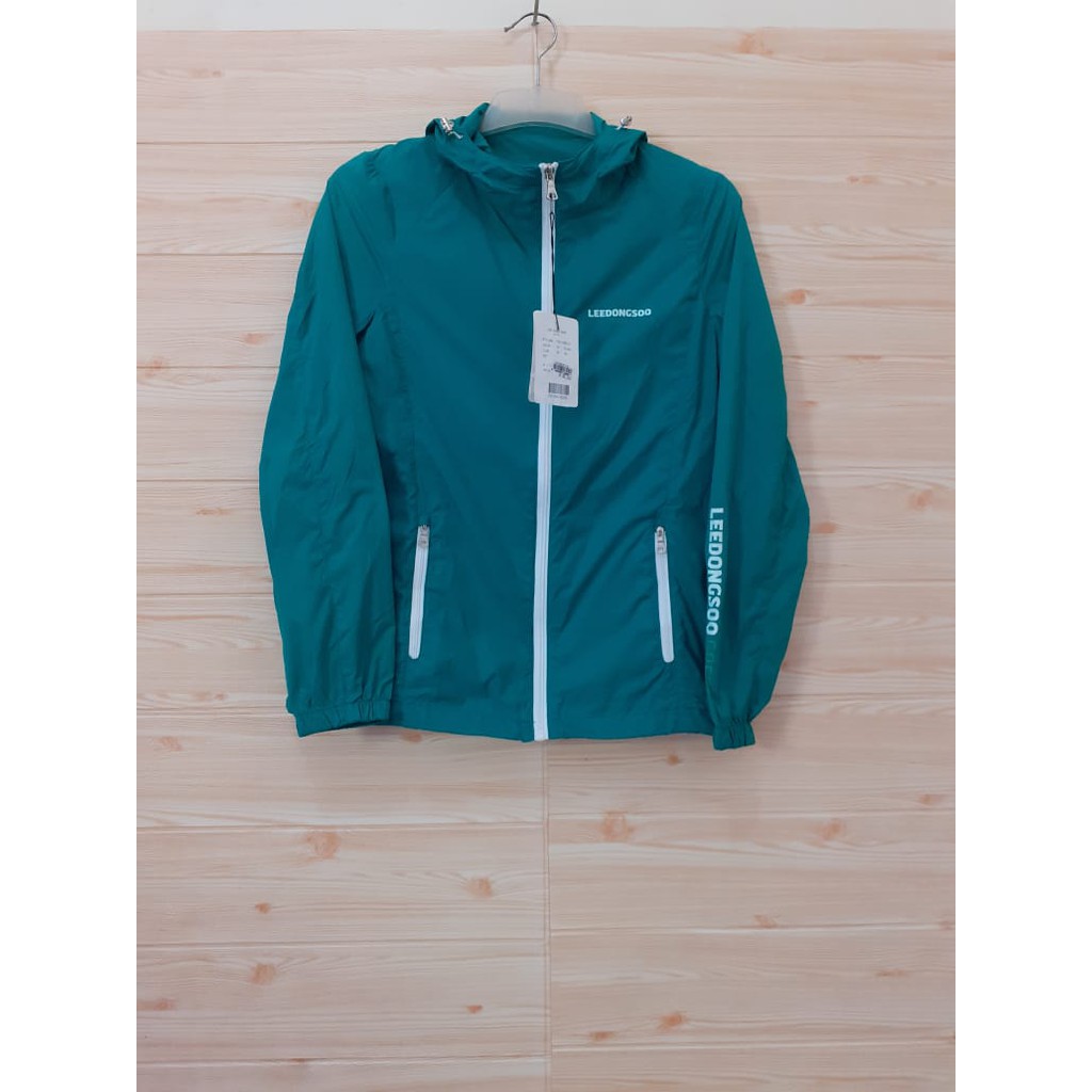 LDS SPORT (hijau strip putih) - second ORIGINAL Jaket Running