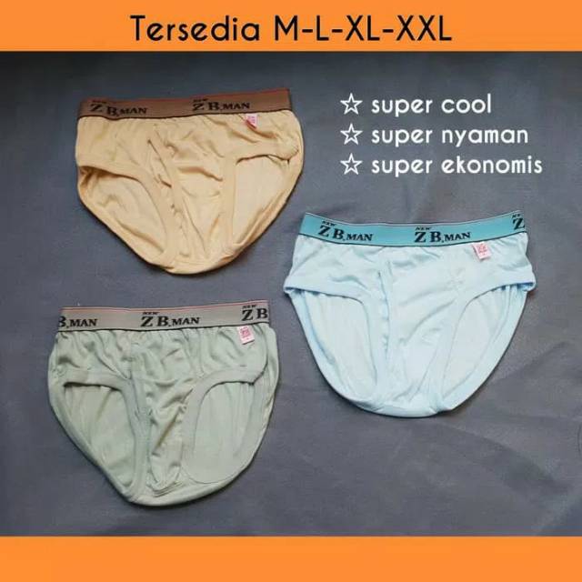 Celana dalam pria ZB MAN Harga 3 PCS