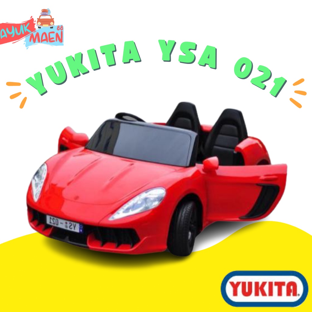 Maenan Mobilan Aki Murah Aki Yukita YSA 021 12 Volt - Mainan Anak Mobil Aki (muat 2 orang)