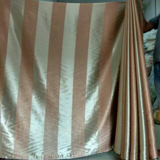 Bahan kain gorden meteran import #kainsaja gordyn blackout baldu embos minimalis premium 033-6(bahan