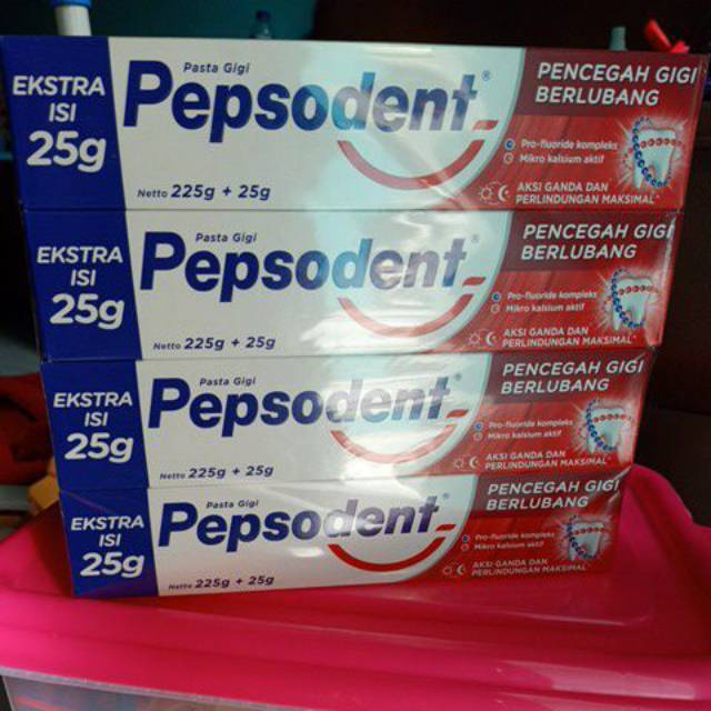 Pepsodent 225gr pasta gigi/ odol | Shopee Indonesia