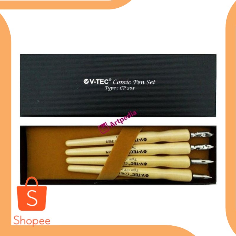 

Promo limited stock V-Tec Comic & Calligraphy Pen Set 4 CP-205 20DEZ Berkualitas