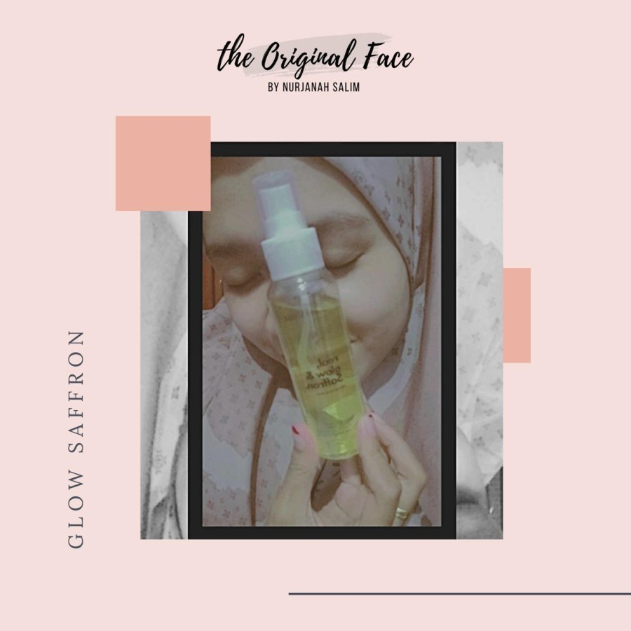 Facemist GLOW Safron SKIN NOGA X THE ORIGINAL FACE SAFFRON kulit cantik segar dan terang