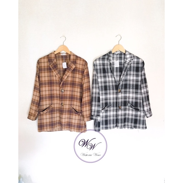 flanel maru outer | cardigan flanel outer flanel blazer flanel