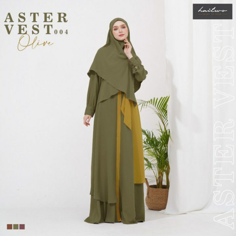 Gamis Syar'i Set Hijab - Gamis Syar'i Jumbo Premium - Gamis Syar'i busui - Original haitwo