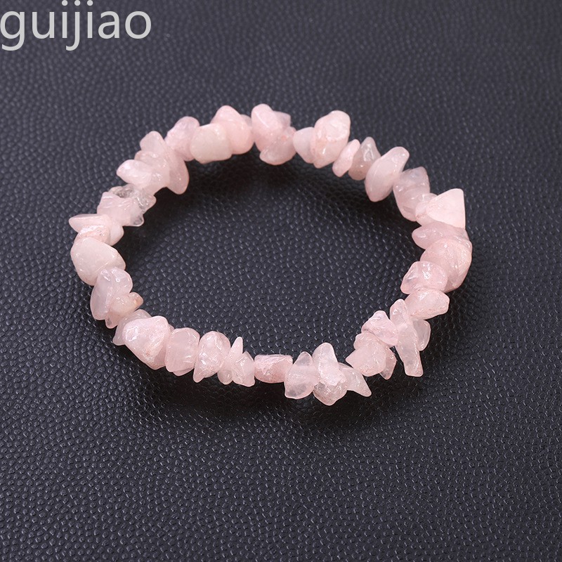 Gelang Kristal Kuarsa Rose Quartz Reiki Untuk Penyembuhan