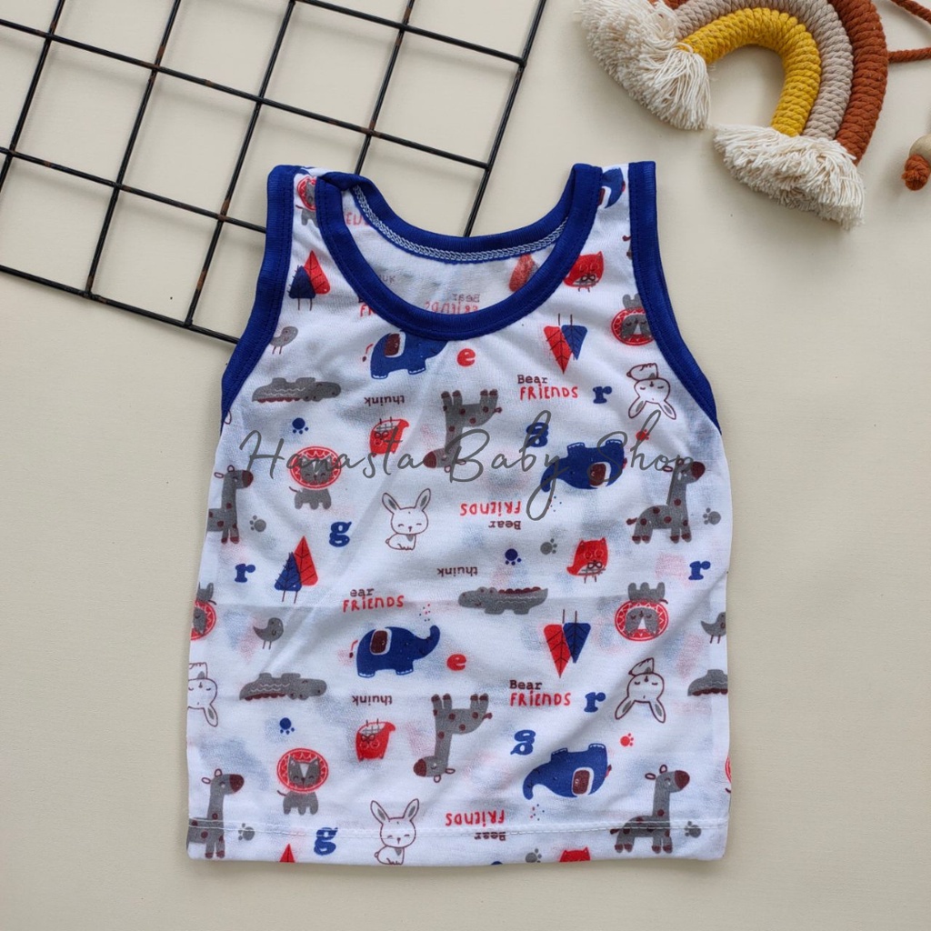 Singlet Bayi Kaos Dalam Bayi Motif Animal SNI