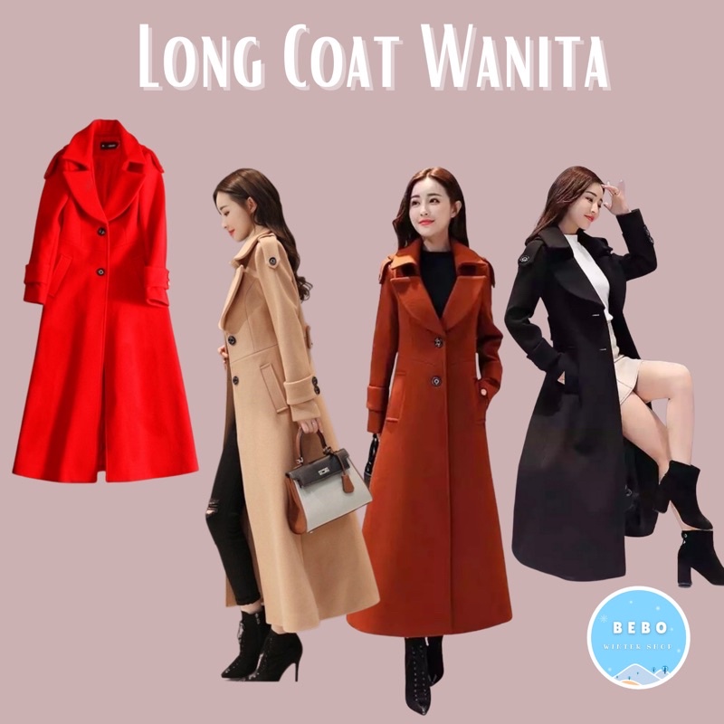 Coat Winter Korea Wanita Panjang Tebal untuk Musim Dingin