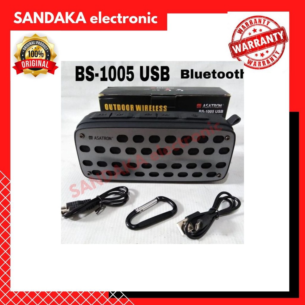 SPEAKER PORTABLE BLUETOOTH ASATRON BS-1005 USB