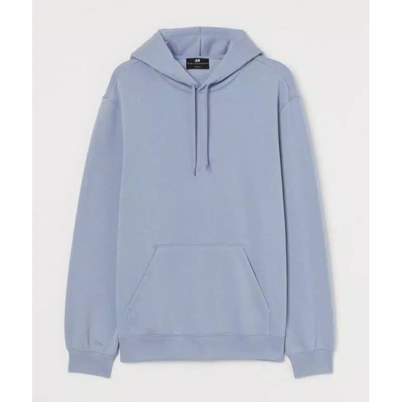 HOODIE H&M / SWEATER HOODIE BASIC HNM / SWEATER HOODIE H&M POLOS PRIA WANITA UNISEX / JAKET H&M-Pigeon Blue