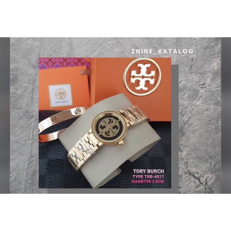 Jam tangan tory burch + bracelet fullset original