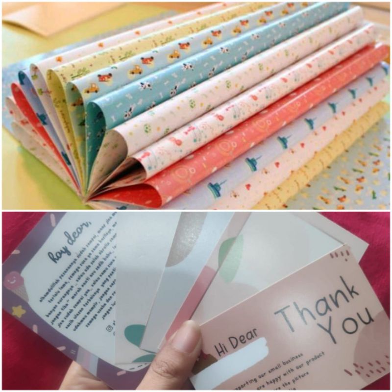 

Tambahan kertas kado & kartu ucapan