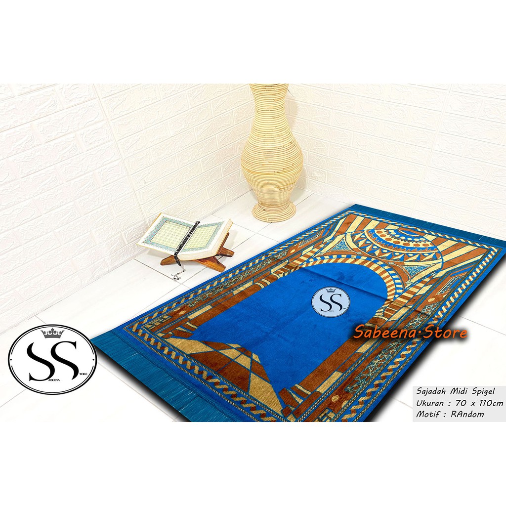 Sajadah Turki Dewasa Bahan Tebal Super Platinum Peralatan Sholat Sejadah Turkey Sabeena.Store COD