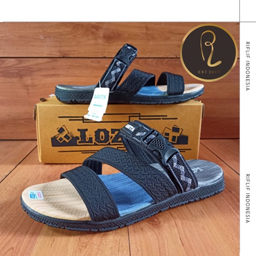 Sandal Cowok Selop terbaru Hitam Bahan Kain / Sandal Selop laki-laki Dewasa Keren Elegan / Sandal Selop Pria Murah Gaya Keren dan Elegan