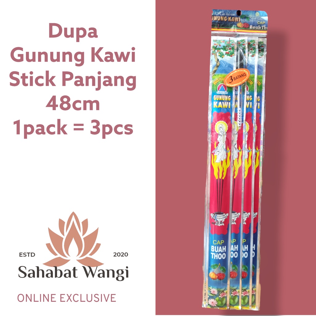 Dupa Gunung Kawi Cap Buah Thoo Stick Lebar 48Cm (1 SLOP)