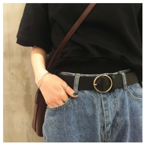 ✅COD Korean Ring Belt Polos - Ladies Belt Ikat Pinggang Wanita