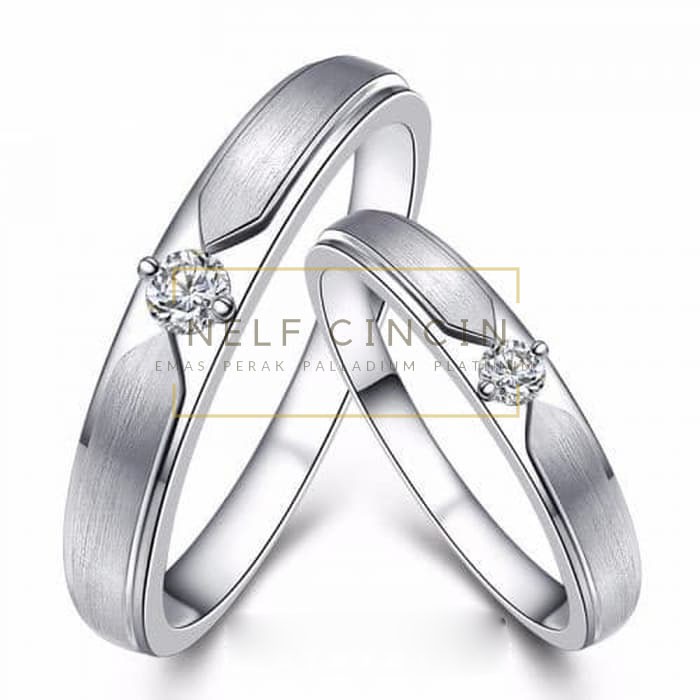 Cincin Perkawinan Cincin Tunangan Cincin Kawin Silver Cincin Couple 33