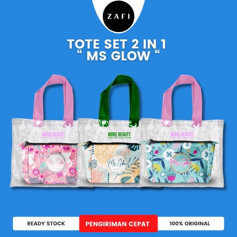 toteset ms glow Gift ms glow souvenir ms glow Tas 2 in 1 ms glow
