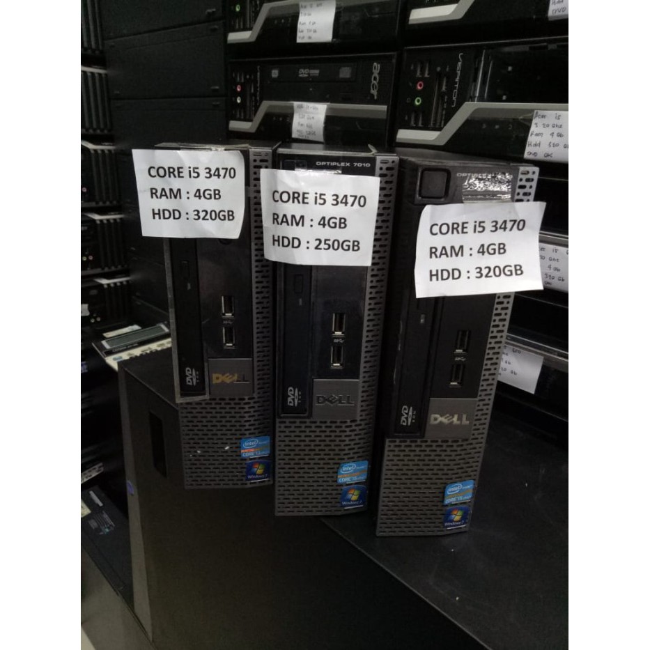Pc mini dell 7010 usff/core i5/4gb/250gb/dvd r/wins 7pro, garansi....
