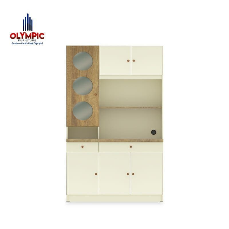 Rak dapur modern Lemari Dapur Kitchen Set 3 pintu seri KSC NAVIO 3D Merk Olympic