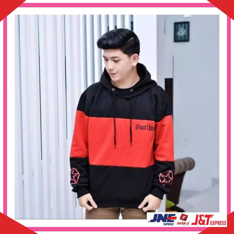 BE171 JAKET PRIA SWEATER COWOK PAKAIAN PRIA SWETER JACKET STARLHN HOODIE FASHION PRIA TERBARU