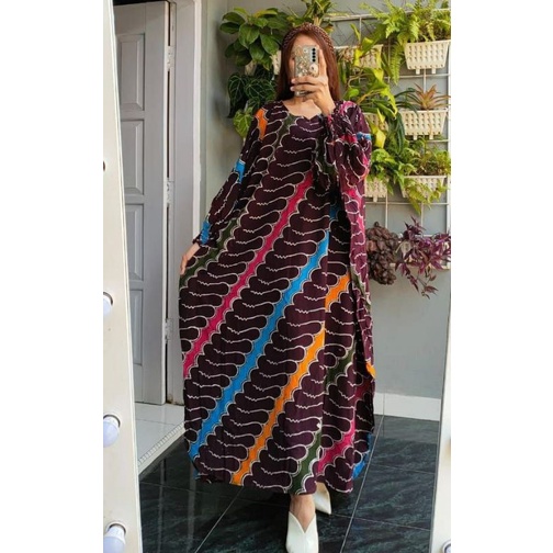 kaftan cap colet rayon busui/gamis kaftan batik