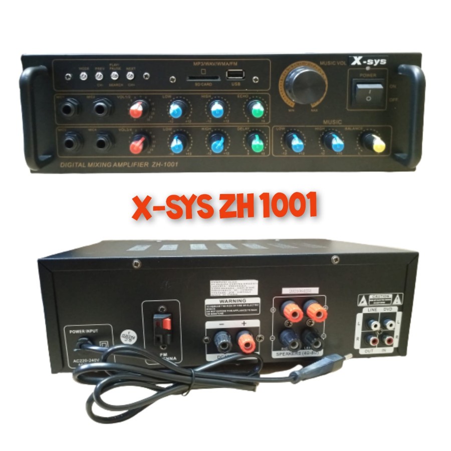 AMPLIFIER X-SYS ZH 1001 DIGITAL KARAOKE AMPLIFIER XSYS ZH-1001