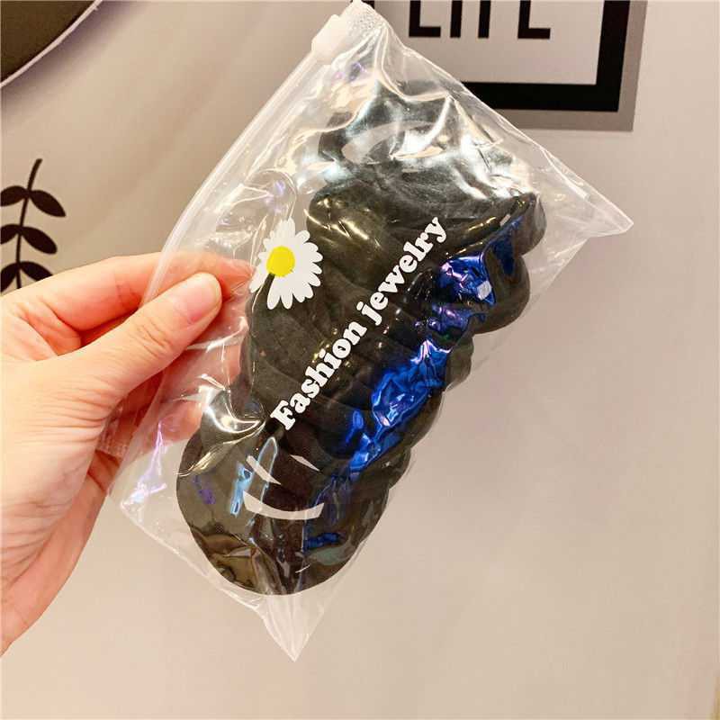 MURMURE.ID | 25 PCS KARET RAMBUT ELASTIS POLOS KUNCIR RAMBUT BULAT HAIRTIE IMPORT MURAH HA073-HITAM