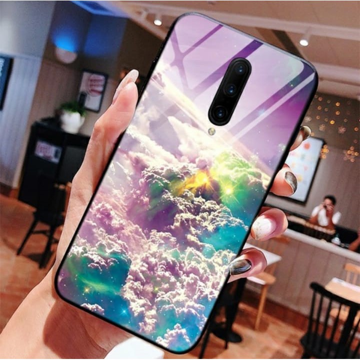 [K09] Soft Case Glass Clouds  OPPO A37 A3S A5S  A71 A83 A3S A1K F1S F3 F5 F11