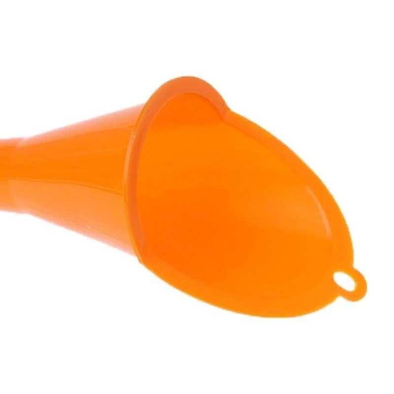 Nozzle Corong Air Minyak Bensin Kendaraan Long Mouth Funnel - XMO755 - Orange