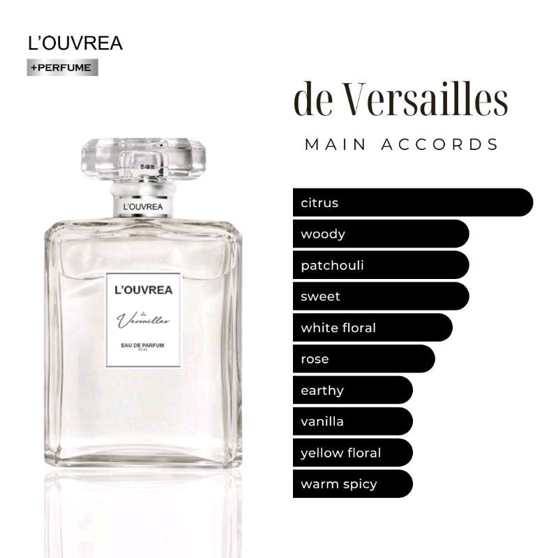 L'ouvrea parfum De versailles/ louvrea parfum cewek/ minyak wangi wanita/ parfum perempuan/ parfum w