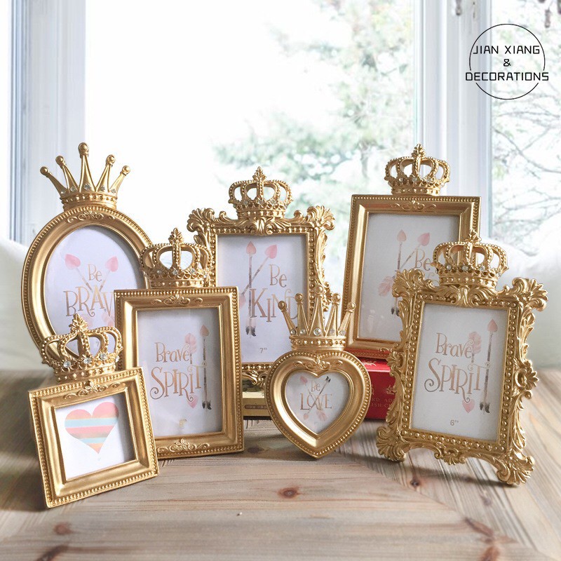 EL#PFM Photo Frame Love Design Photo Frame Picture Frame Art Desk Decor Bingkai Foto Kekinian / Aest