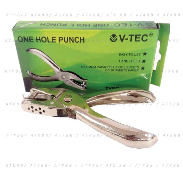 

Perforator 1 Lubang - Pembolong Kertas 1 Lobang - V-Tec VT-1101/ATKProject