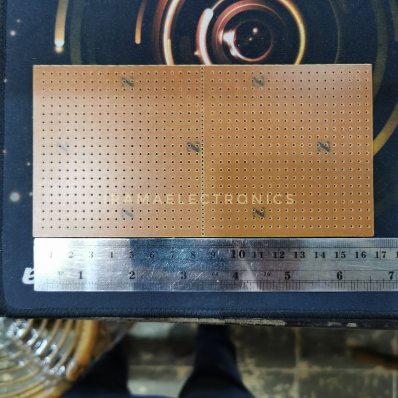 PCB IC METRIC LOBANG JEDAH 0.5CM PANJANG 16.7CM X LEBAR 8.5CM