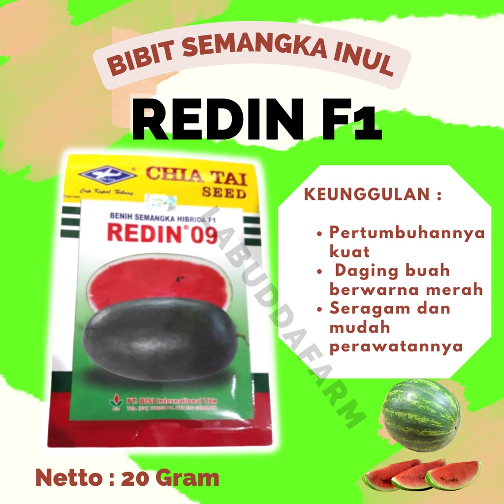 Bibit Semangka Inul Redin F1 20 Gram