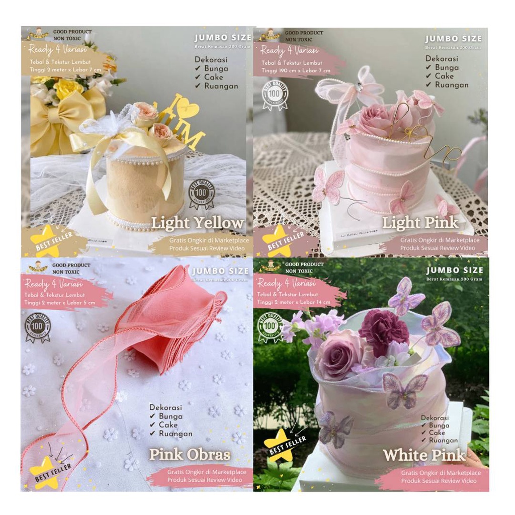 

NIXNOX AKSESORIS DEKORASI HIASAN CAKE KUE/PITA/RUANGAN/BUNGA
