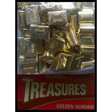 

Bwxq Coklat Delfi Kiloan Treasures Golden Almond (1Kg/Isi 96Pcs) 69El