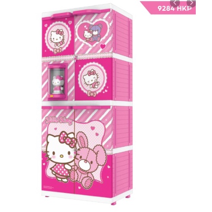 Naiba Lemari Plastik 4 Susun Motif Hello Kitty Doraemon Naiba Doll 9284 9624 9604 JUMBO BESAR