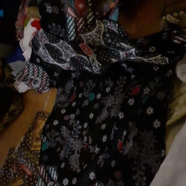 Tunik Zipper Sekar Jagad Grey Sogan Atasan Baju Batik Wanita