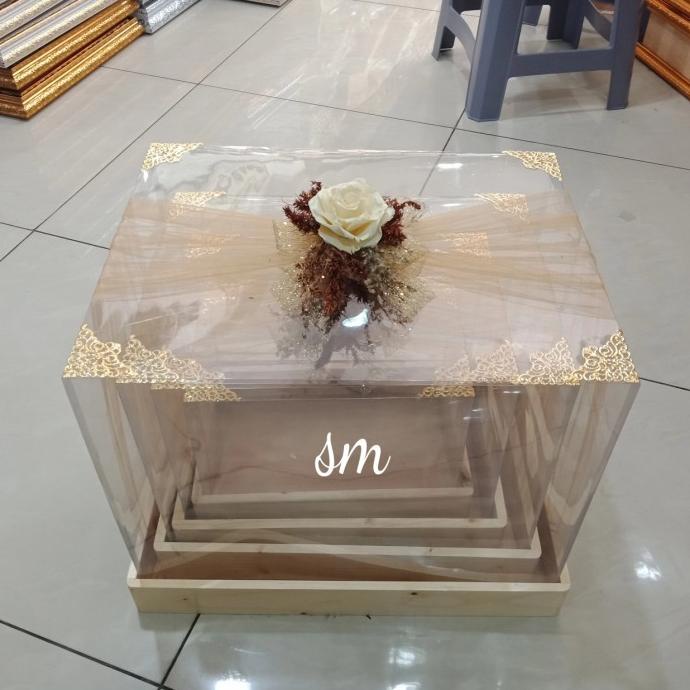

AKSESORIS PERNIKAHAN KOTAK HANTARAN RUSTIC/KOTAK KAYU SESERAHAN PERLENGKAPAN PESTA CRAFT